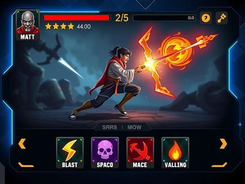 Mace Combat Master features showcase with multiple gameplay elements