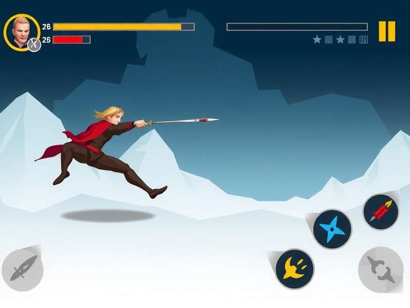 Mace Combat Master gameplay screenshot showing combat action